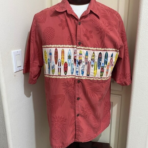 Vintage 2007 Trader Joe's Hawaiian Button up Shirt Size Mens Large - Picture 1 of 10
